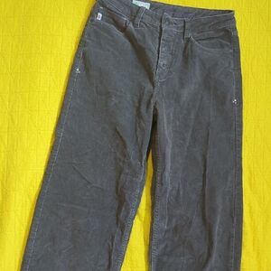 Stio Women's Gray Wide Leg Corduroy Pants